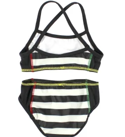 Katvig Classics Bikini - UV60 - Sort/Hvidstribet