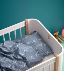 Kay Bojesen Sengetøj - Baby - Blå m. Aber