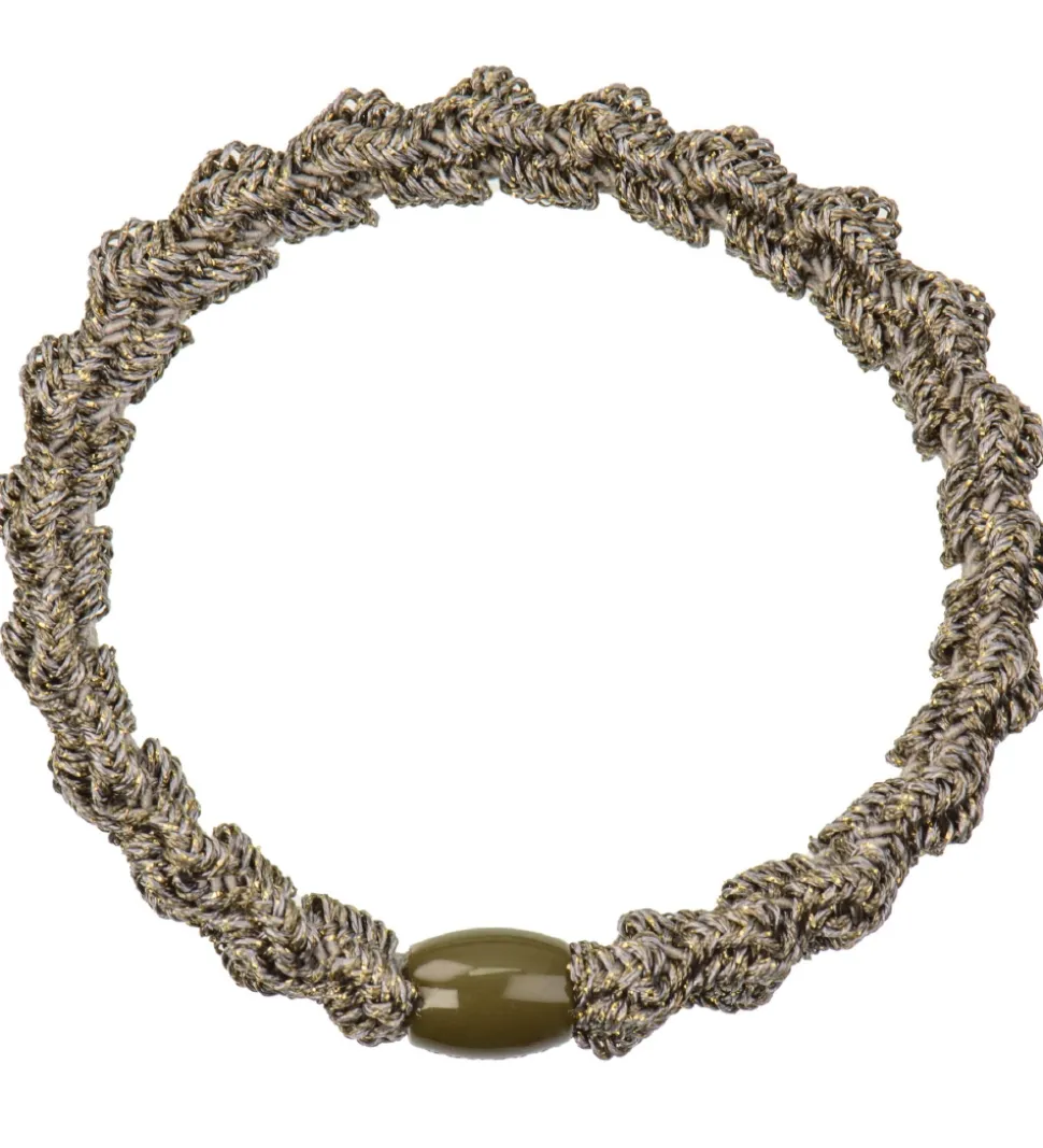 Kknekki Hårelastik - Brun Glimmer m. Lace