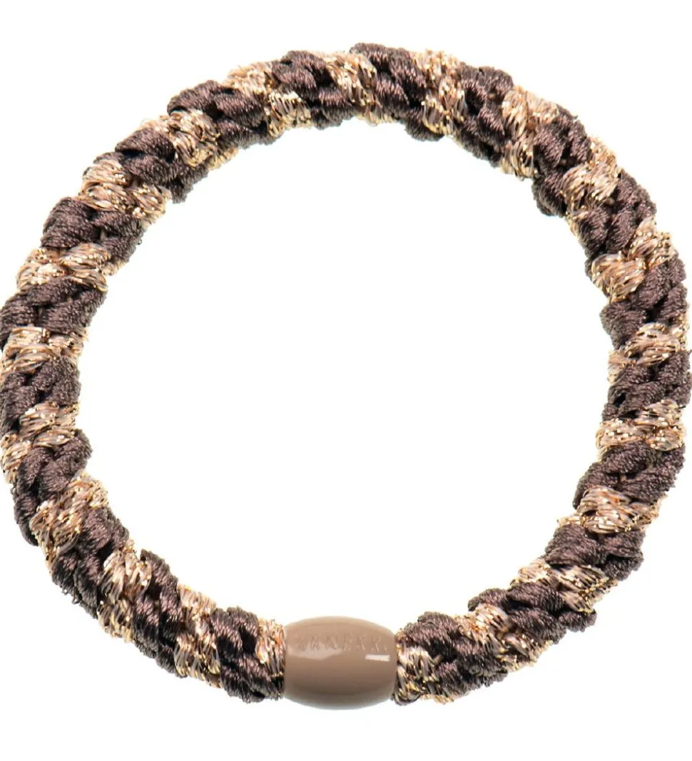 Kknekki Hårelastik - Brun/Beige Glimmer