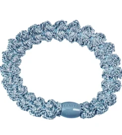 Kknekki Hårelastik - Lyseblå Glimmer m. Lace