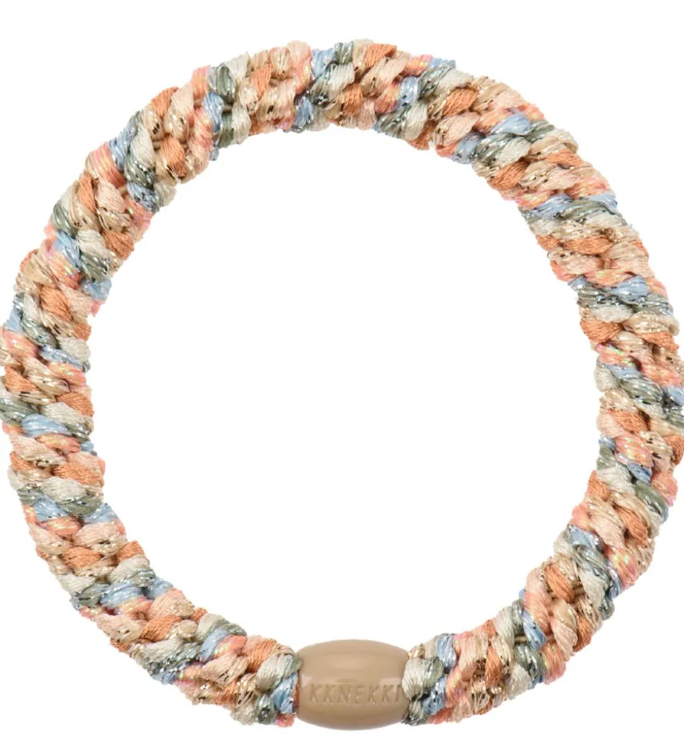 Kknekki Hårelastik - Multifarvet Pastel Glimmer