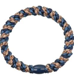 Kknekki Hårelastik - Navy/Guld Glimmer