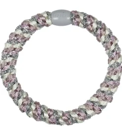 Kknekki Hårelastik - Pastel/Sølvglimmer