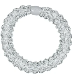 Kknekki Hårelastik - Sølv Glimmer m. Lace