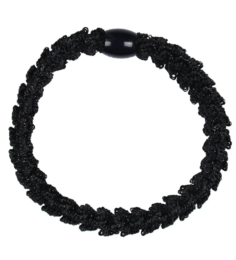 Kknekki Hårelastik - Sort Glimmer m. Lace