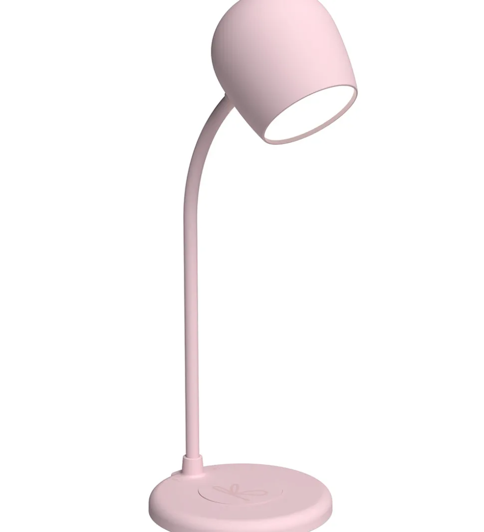 Kreafunk Lampe m. Oplader + Højtaler - Ellie - Dusty Rose