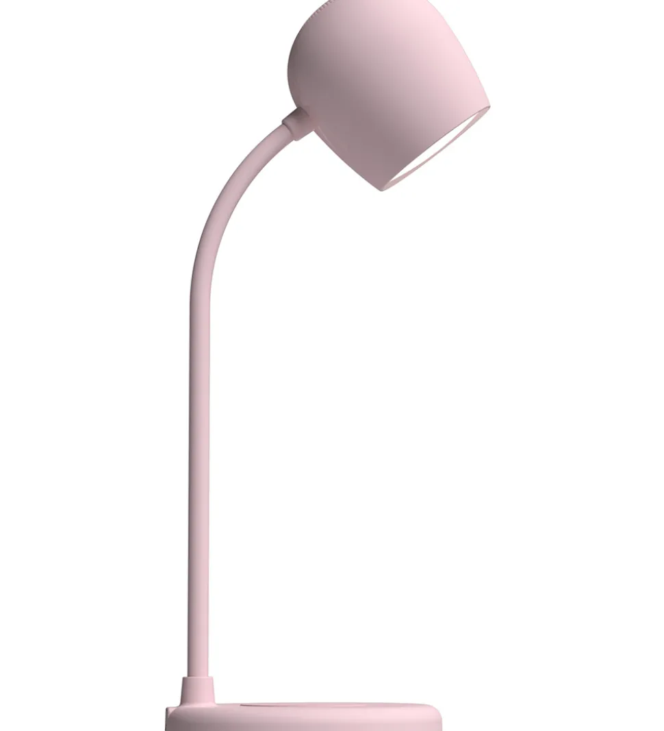 Kreafunk Lampe m. Oplader + Højtaler - Ellie - Dusty Rose