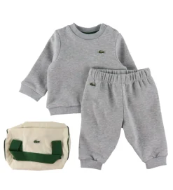 Lacoste Sweatsæt - Silver Chine