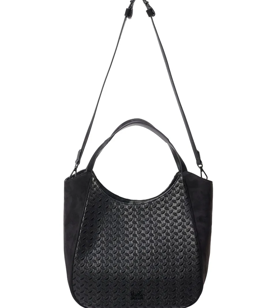 Lala Berlin Shopper - Mar - Heritage Embroidery Black