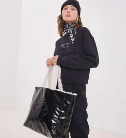 Lala Berlin Shopper - Vendbar - Melle - Hvid/Sort