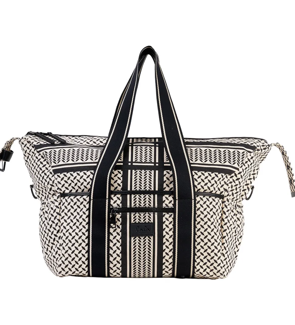 Lala Berlin Taske - Big Bag Muriel 2.0 - Heritage Stripe Black