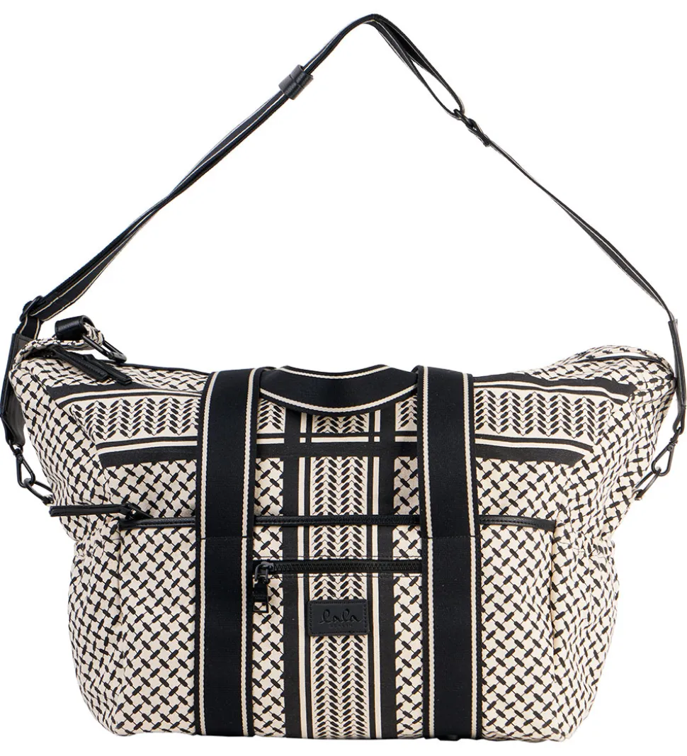 Lala Berlin Taske - Big Bag Muriel 2.0 - Heritage Stripe Black