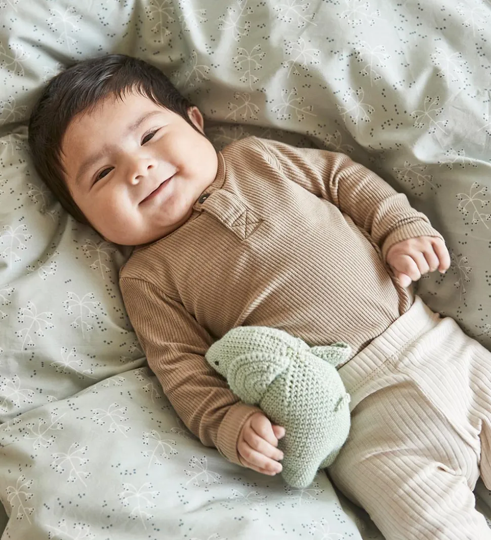 Leander Sengetøj - Junior - Meadow - Sage Green