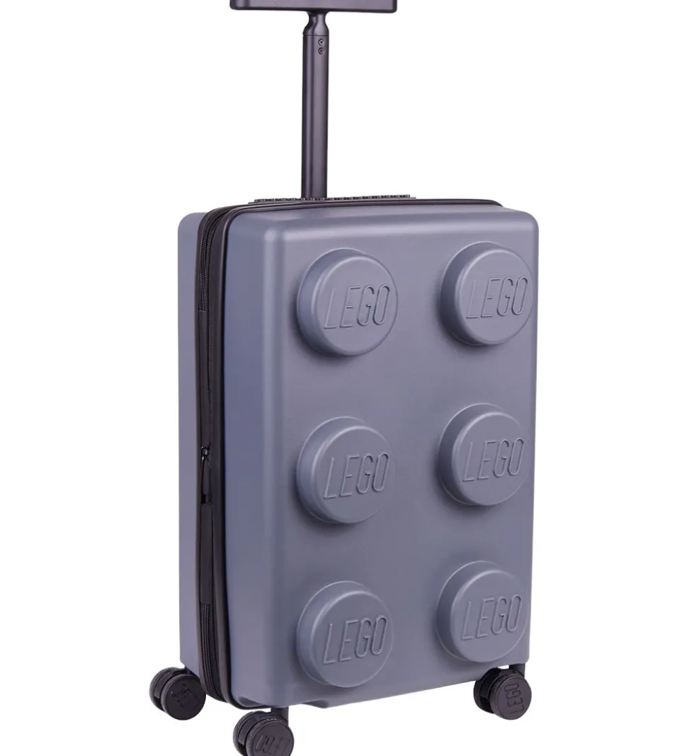 LEGO® Kuffert - Brick 2x3 - Expandable PP - 31 L - Stone Grey