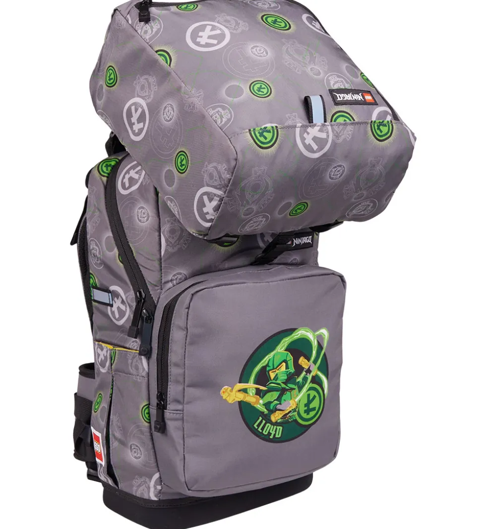 LEGO® Ninjago Skoletaskesæt - Element Master Of Energy - Grå