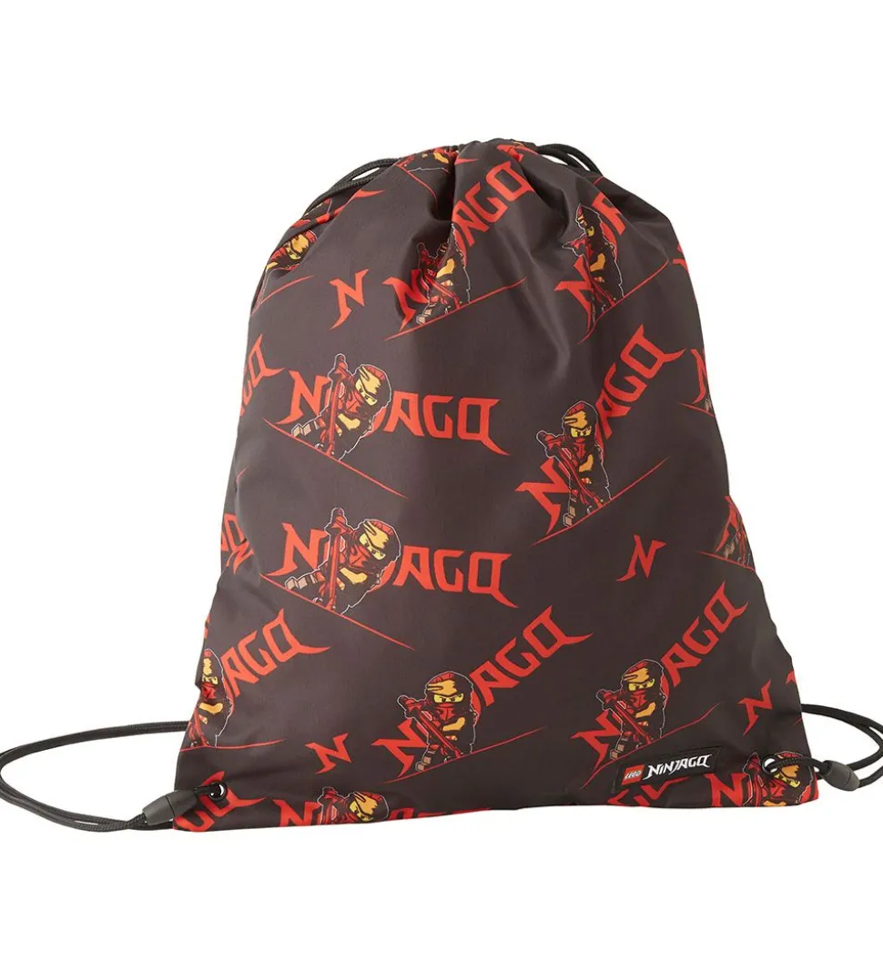 LEGO® Ninjago Skoletaskesæt - Sort/Rød
