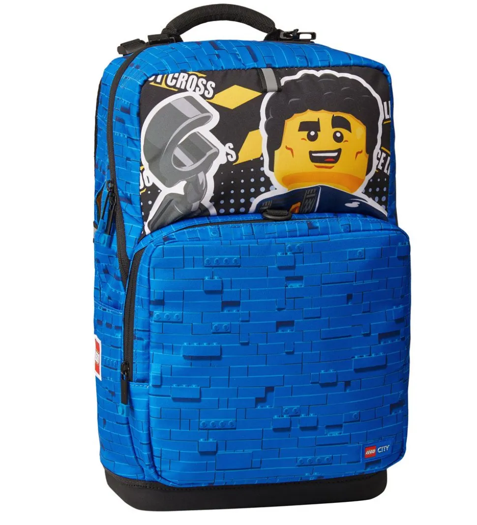 LEGO® Skoletaske m. Gymnastikpose/Penalhus - City - Police Adven