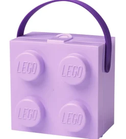 LEGO® Storage Madkasse - 11,5x15,5x15,8 - 4 Knopper - Lavender