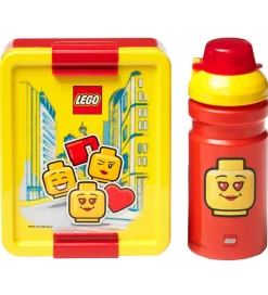 LEGO® Storage Madkasse/Drikkedunk - Iconic Girl - Rød/Gul