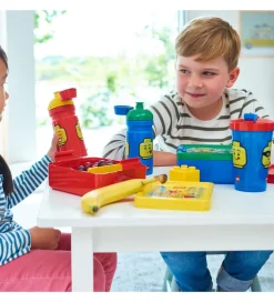 LEGO® Storage Madkasse/Drikkedunk - Iconic Girl - Rød/Gul