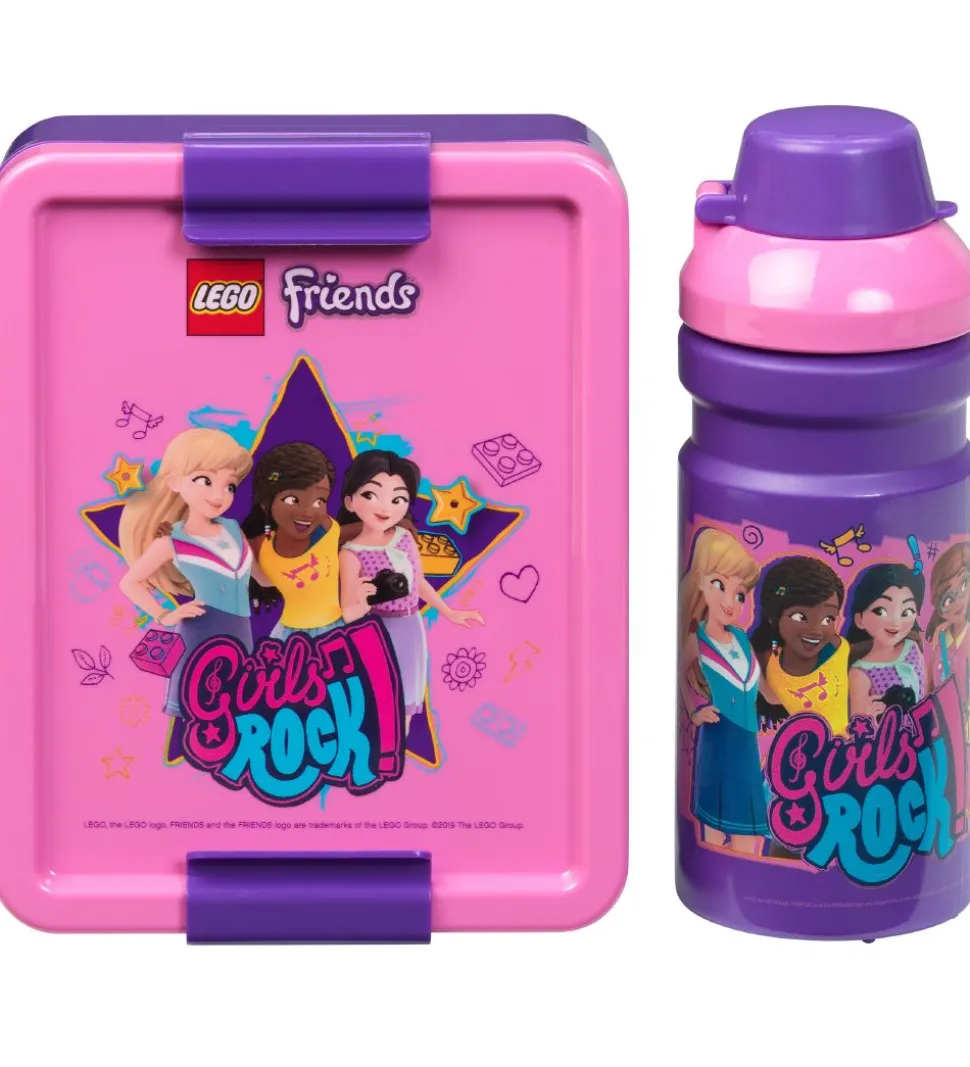 LEGO® Storage Madkasse/Drikkedunk - Friends - Lilla/Rosa