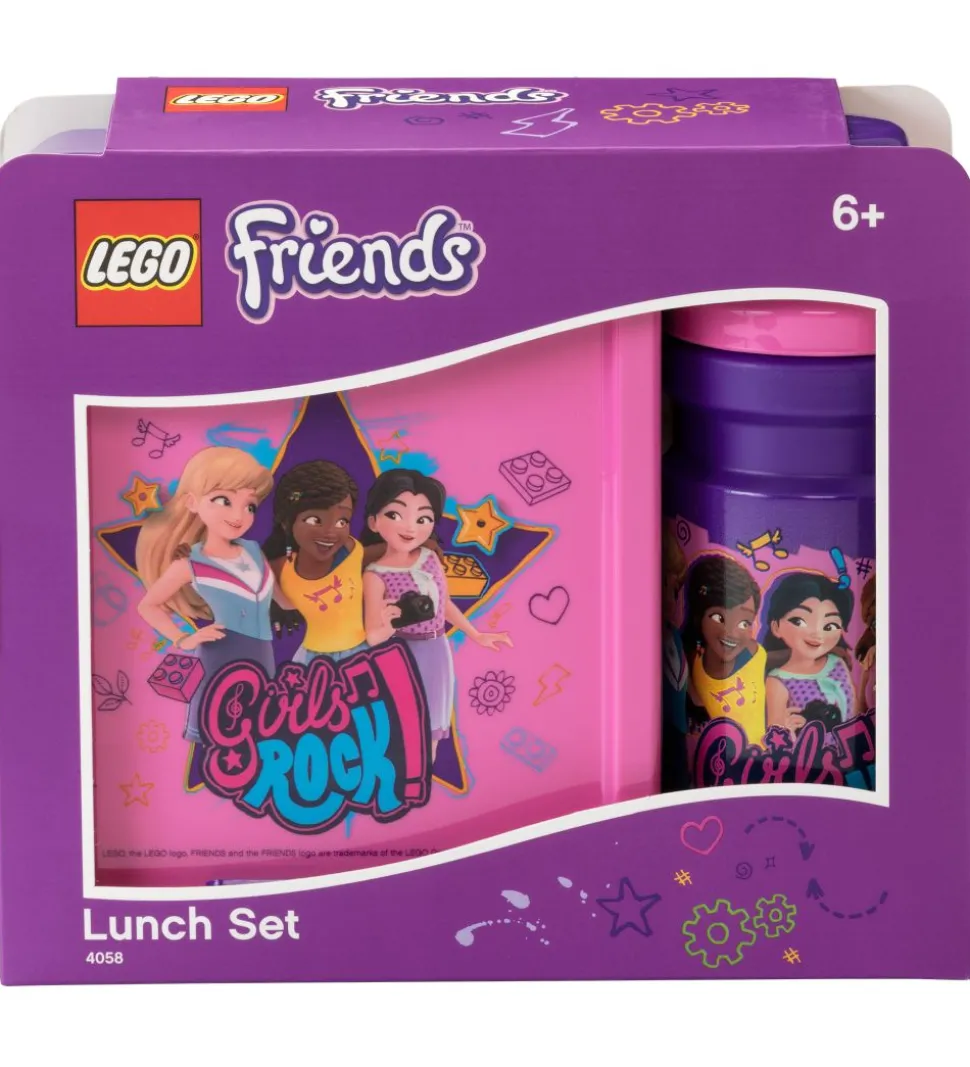 LEGO® Storage Madkasse/Drikkedunk - Friends - Lilla/Rosa