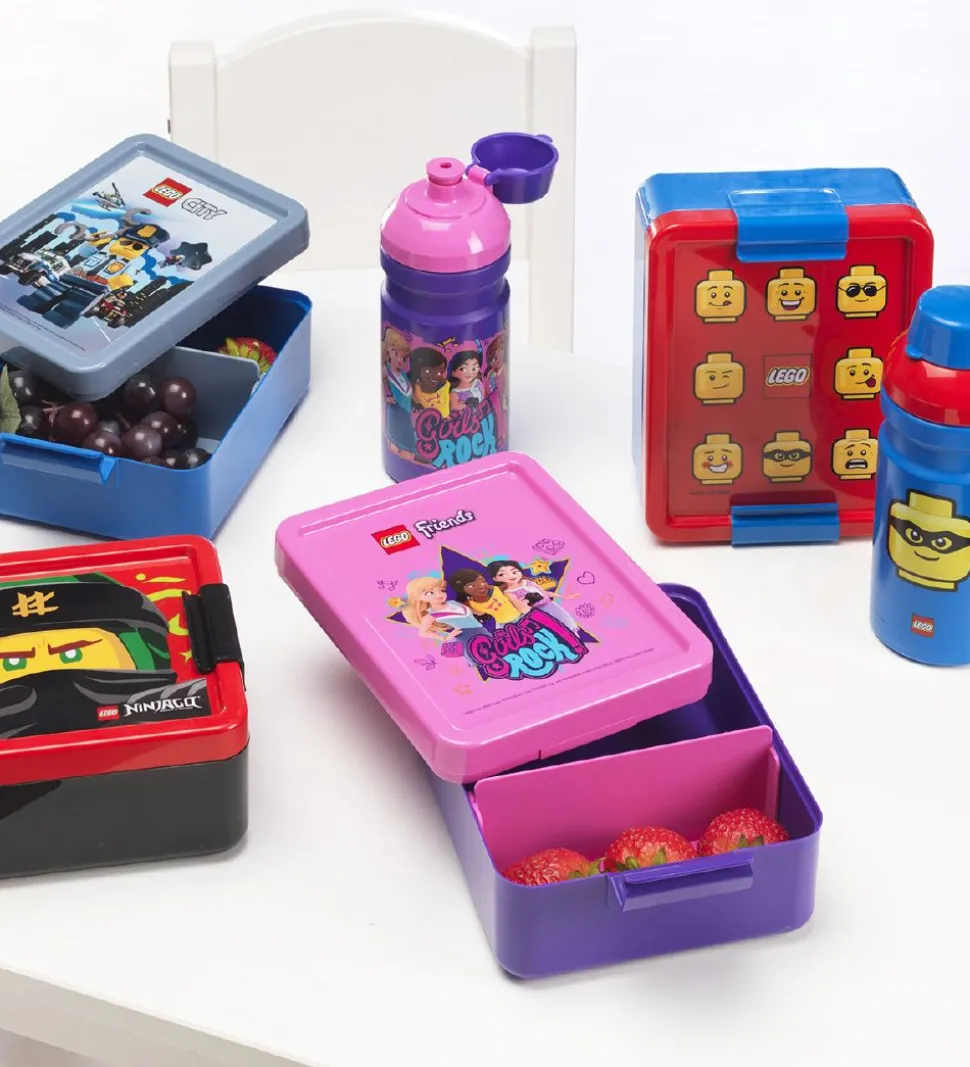 LEGO® Storage Madkasse/Drikkedunk - Friends - Lilla/Rosa