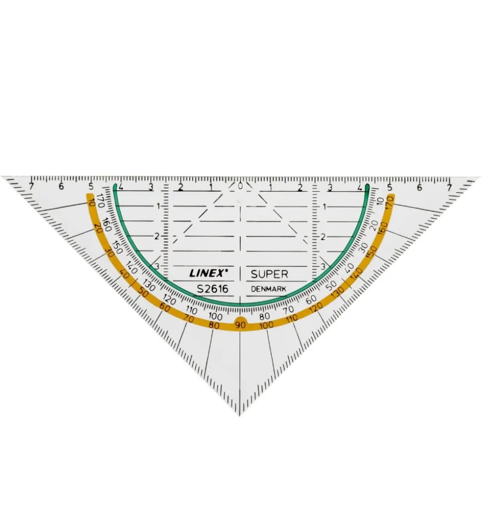 Linex Geometritrekant - Gennemsigtig
