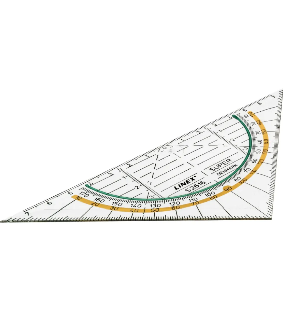Linex Geometritrekant - Gennemsigtig
