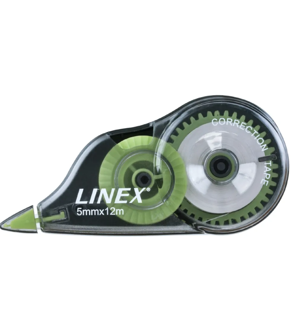 Linex Korrektionstape - 12 m - Gennemsigtig