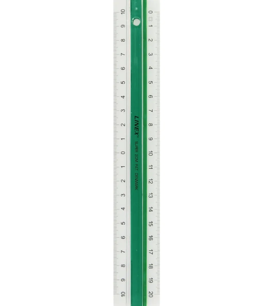 Linex Lineal - 20 cm - Grøn