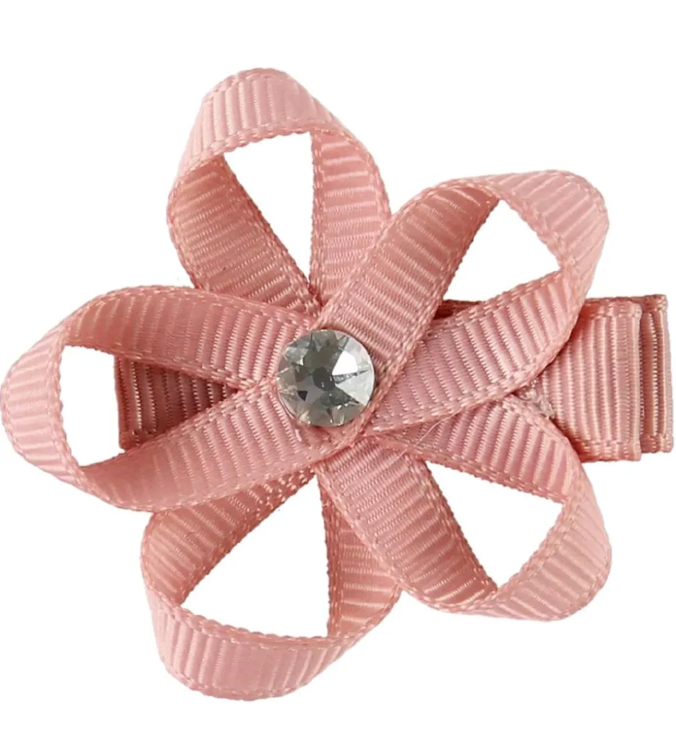 Little Wonders Hårblomst - Ingrid - 4 cm - Grosgrain - Rosa