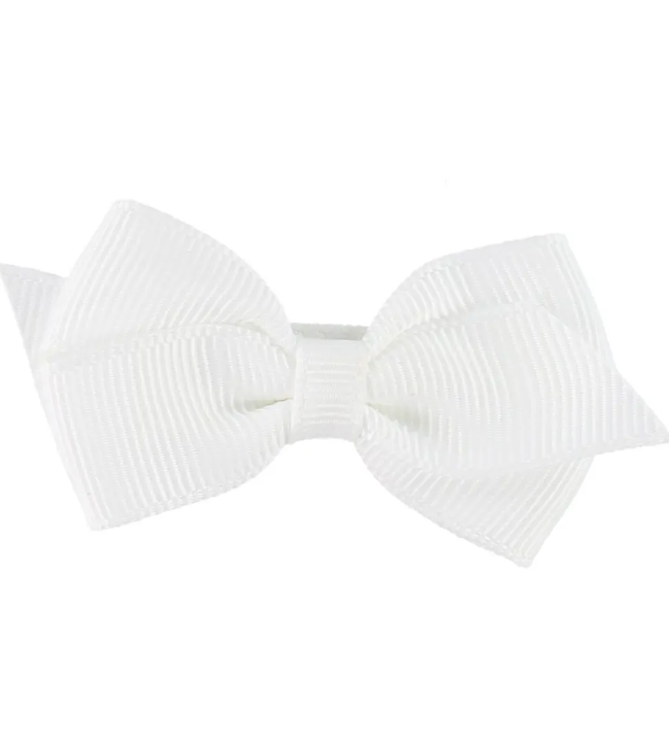 Little Wonders Hårsløjfe - Viola - 6 cm - Grosgrain - Hvid