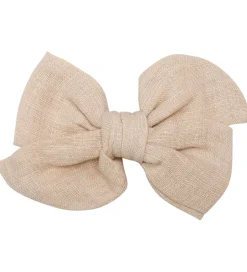 Little Wonders Hårspænde m. Sløjfe - Kaja - 8 cm - Antique White
