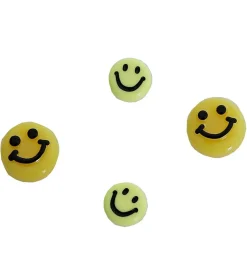 Me&My BOX Perler - Smiley 4 Stk. - Gul-Sort