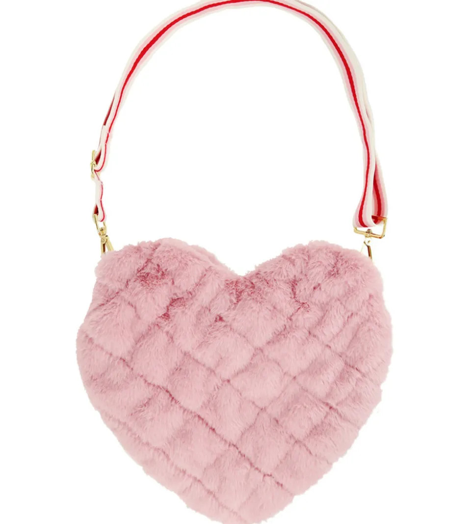 Meri Meri Taske - Plush - Hjerte - Rosa