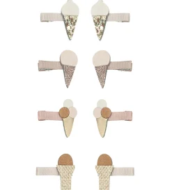 Mimi & Lula Hårspænder - 8-pak - 3 cm - Mini Ice Cream By The Se
