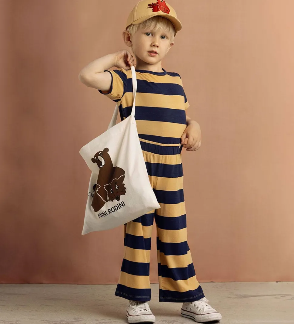 Mini Rodini Shopper - Camp Rodini - Offwhite m. Vilde dyr