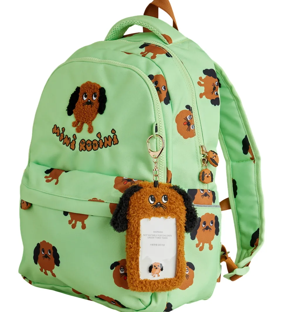 Mini Rodini Skoletaske - Doggies - Grøn