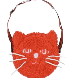 Mini Rodini Skuldertaske - Cat Fuzzy Mini - Rød