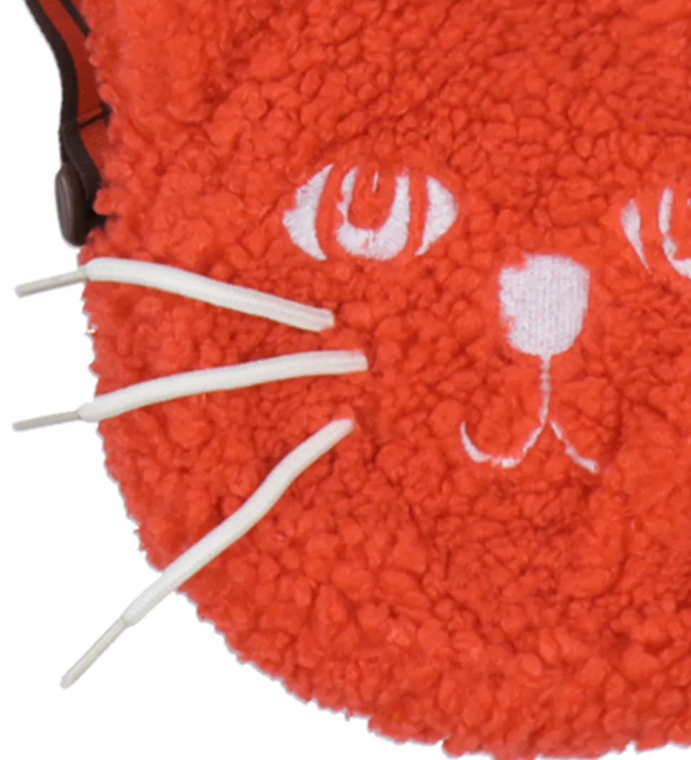 Mini Rodini Skuldertaske - Cat Fuzzy Mini - Rød