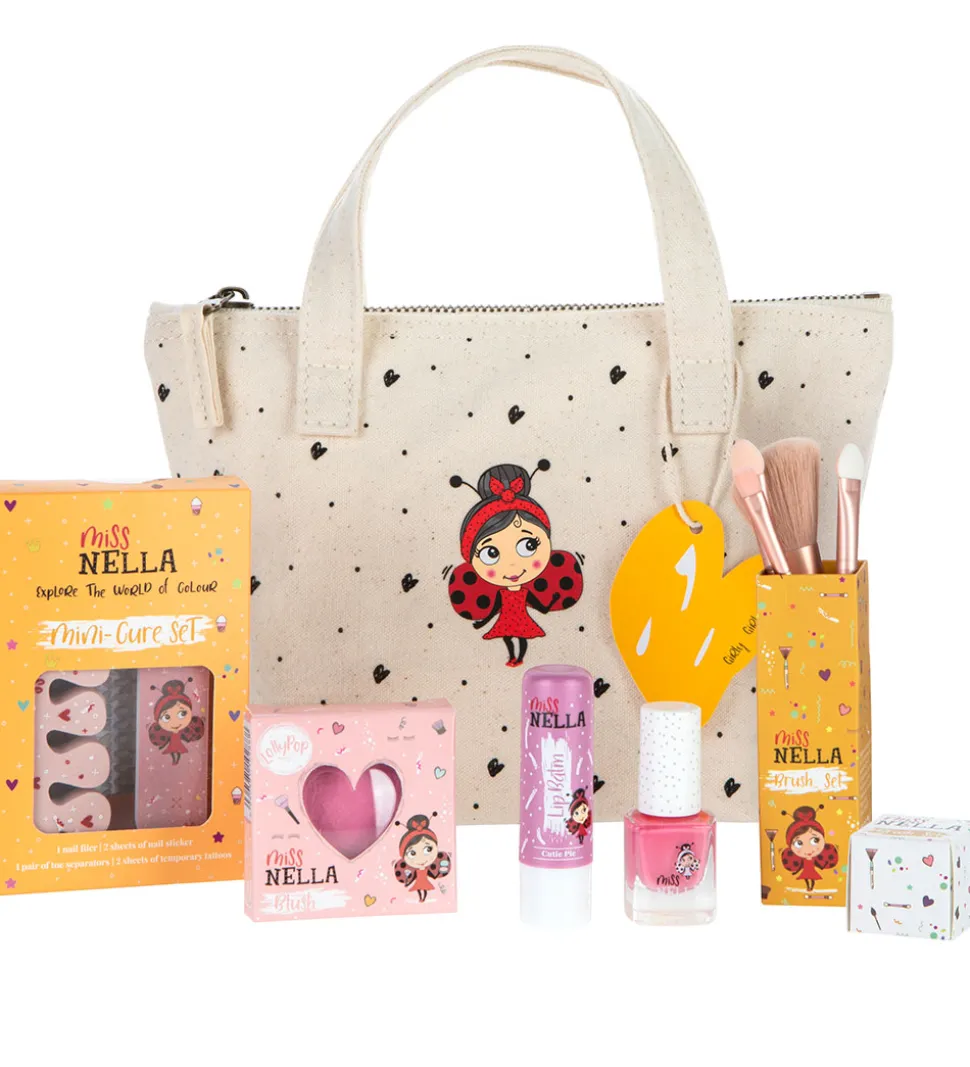 Miss Nella Sminketaske - 6 Dele - Girly Girl Essentials
