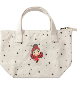 Miss Nella Sminketaske - Canvas - Creme m. Logo