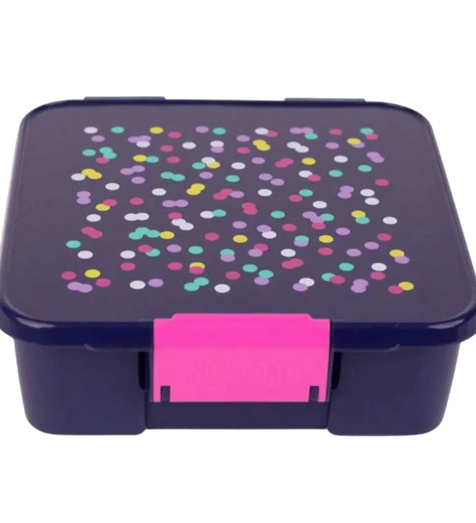MontiiCo Madkasse m. 5 rum - Bento Five - 980 ml - Confetti