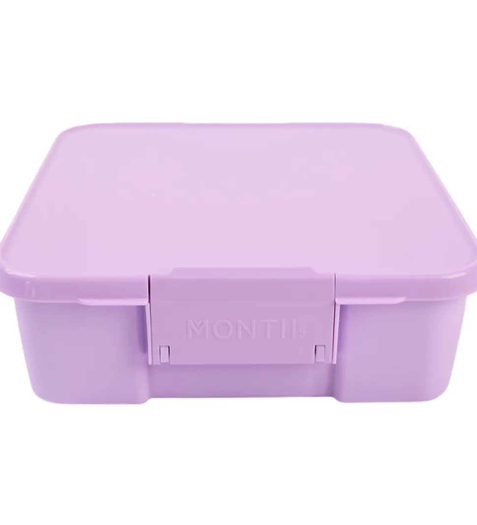 MontiiCo Madkasse m. 3. rum - Bento Three - 1 l - Lilac