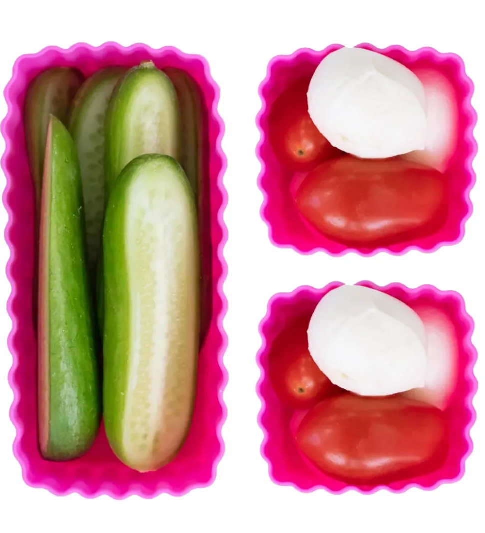 MontiiCo Silikoneforme - Bento Cups Mixed - 3 stk. - Calypso
