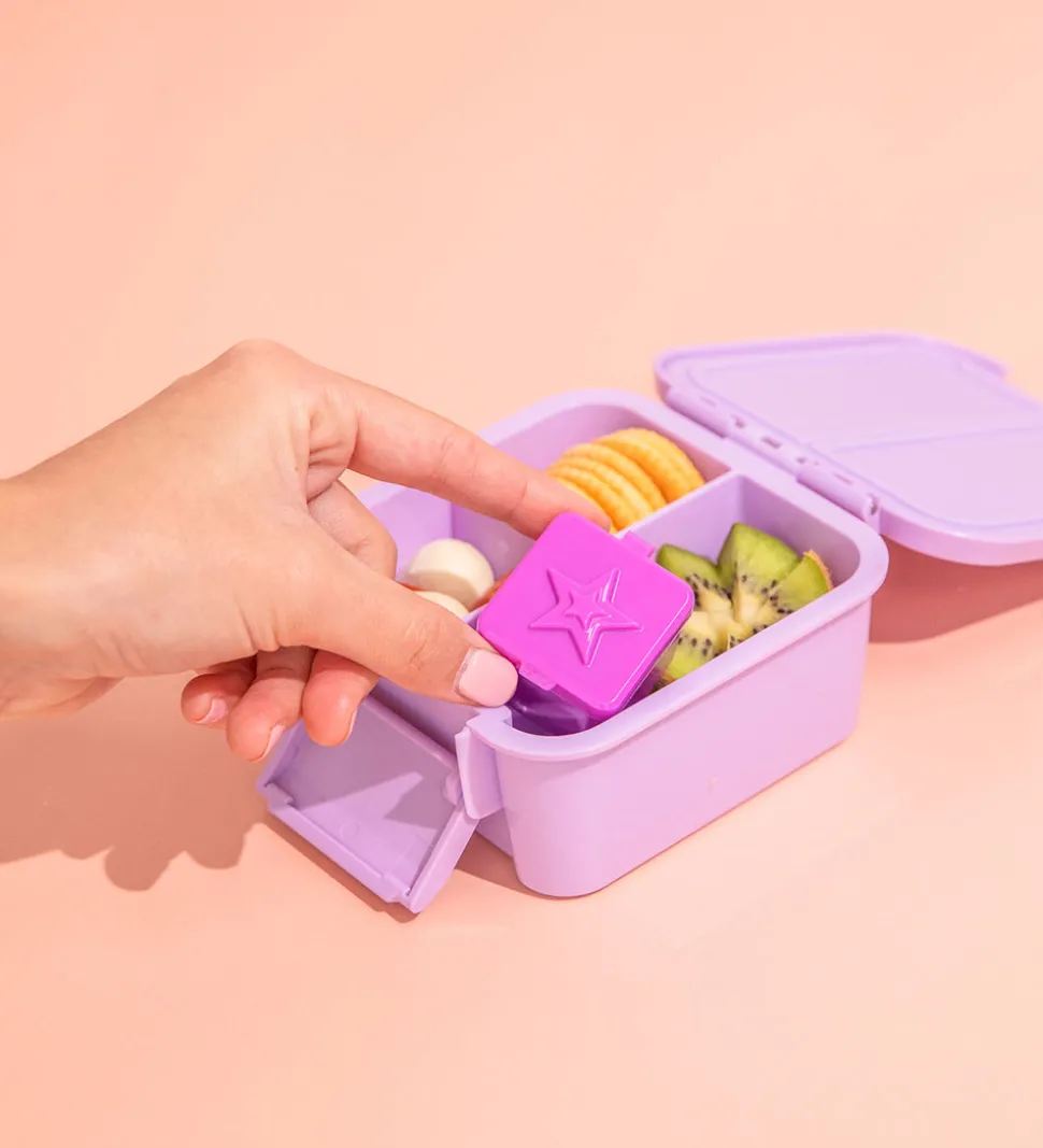 MontiiCo Snackbøtter - Bento Dip & Sauce - 2-pak - Fuchsia