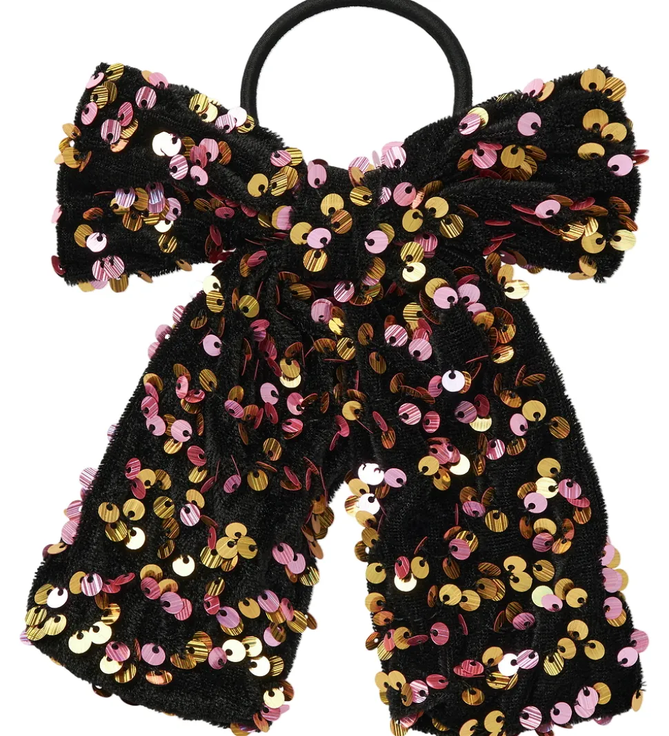 Name It Hårelastik m. Sløjfe - NkfRunica - Gold Colour m. Paliet
