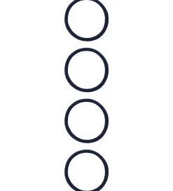 Name It Hårelastikker - NkfRiga - 4-pak - Beacon Blue/m. Glitter